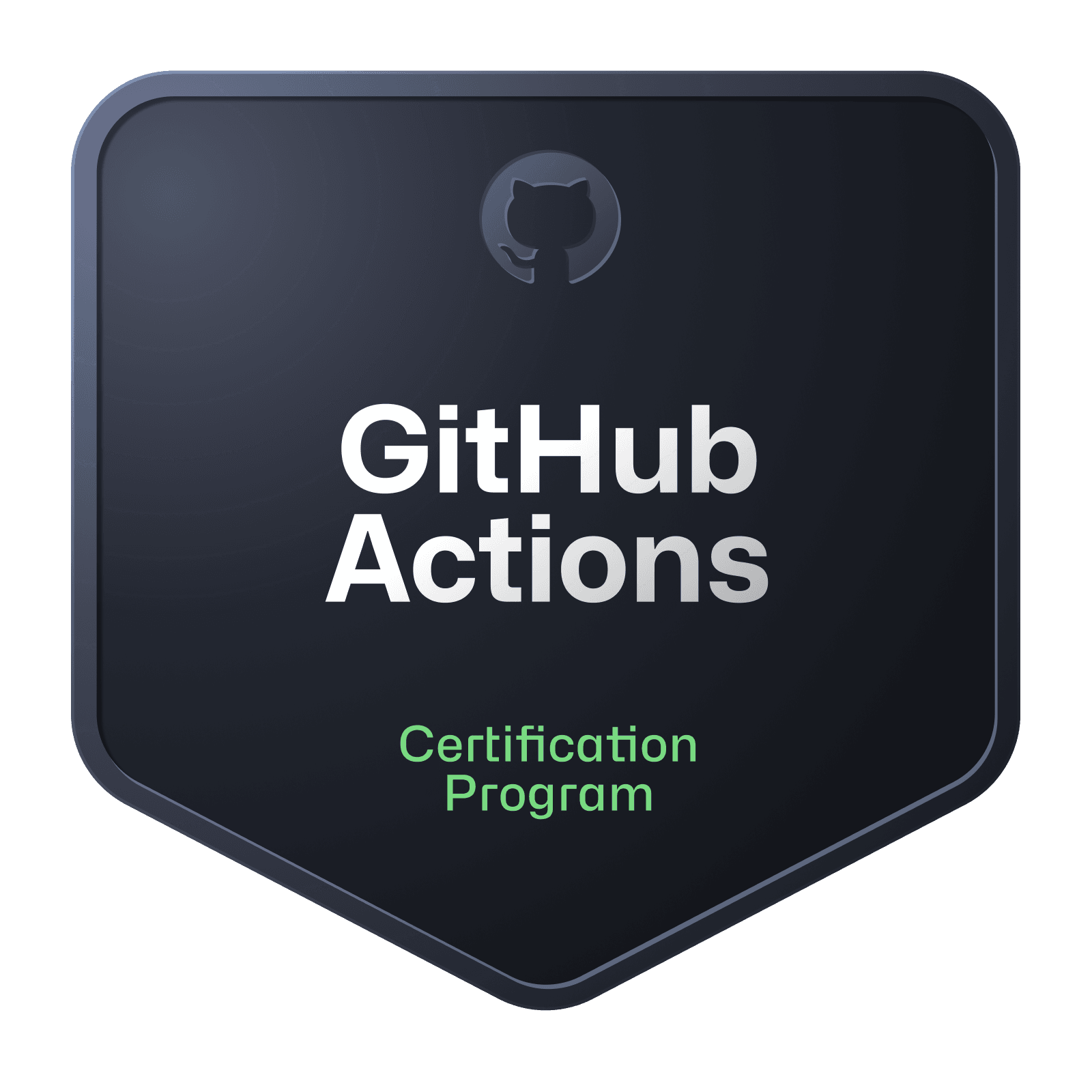 GitHub Actions Certificate Badge